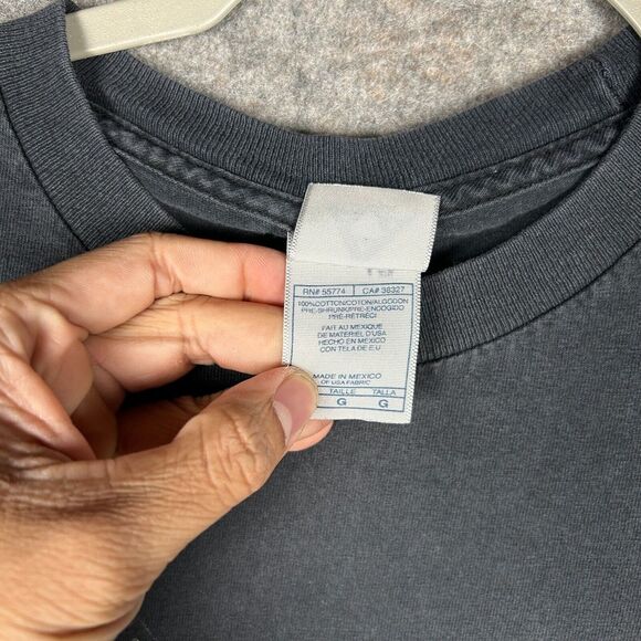 Vintage AC/DC Thunderstruck 2004 Faded Mens T-shirt Black Size L Large AAA Holes - Picture 4 of 8